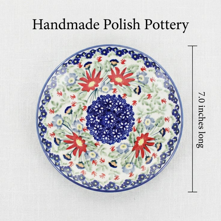 Detail image of Manufaktura Jungle Bouquet Dining Plates & Bowls — Polish Pottery