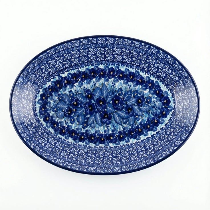 Detail image of Ceramika Artystyczna Joanna Large Serving Piece — Polish Pottery