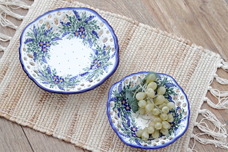 Detail image of WR Unikat Hyacinth Countertop Accessories — Polish Pottery