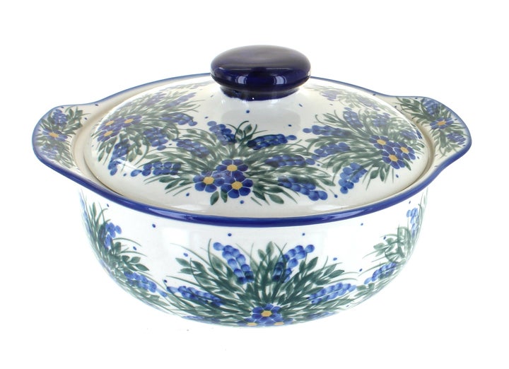 WR Unikat Hyacinth Medium Bakeware — Polish Pottery