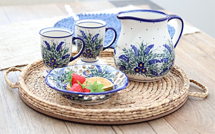 WR Unikat Hyacinth Mug — Polish Pottery