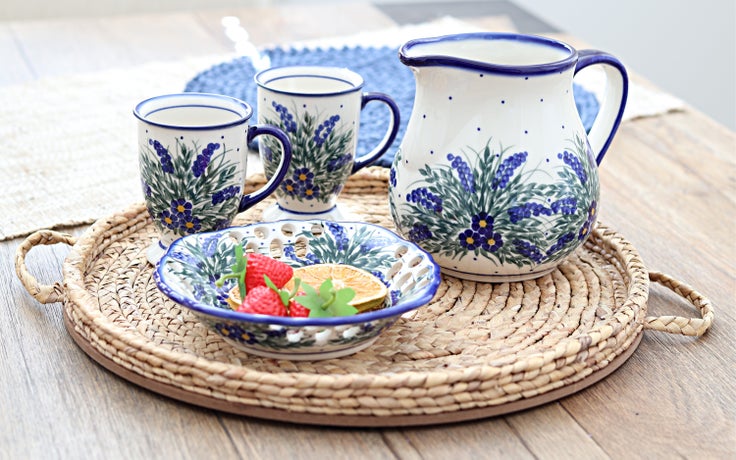 Detail image of WR Unikat Hyacinth Mug — Polish Pottery
