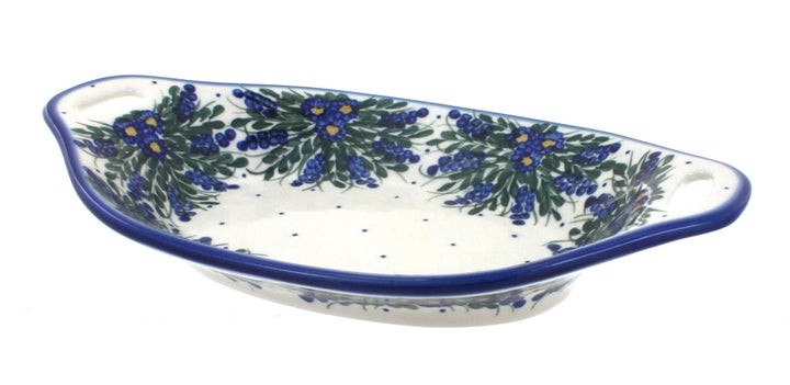 WR Unikat Hyacinth Small Serving Piece — Polish Pottery