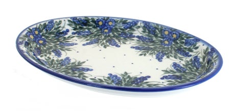 WR Unikat Hyacinth Small Serving Piece — Polish Pottery