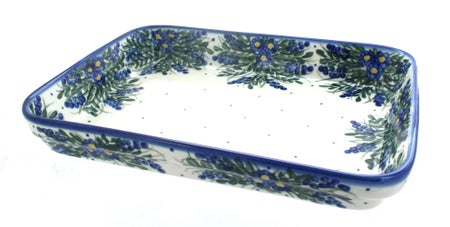 WR Unikat Hyacinth Large Bakeware — Polish Pottery