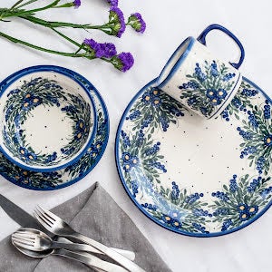 WR Unikat Hyacinth Mug — Polish Pottery