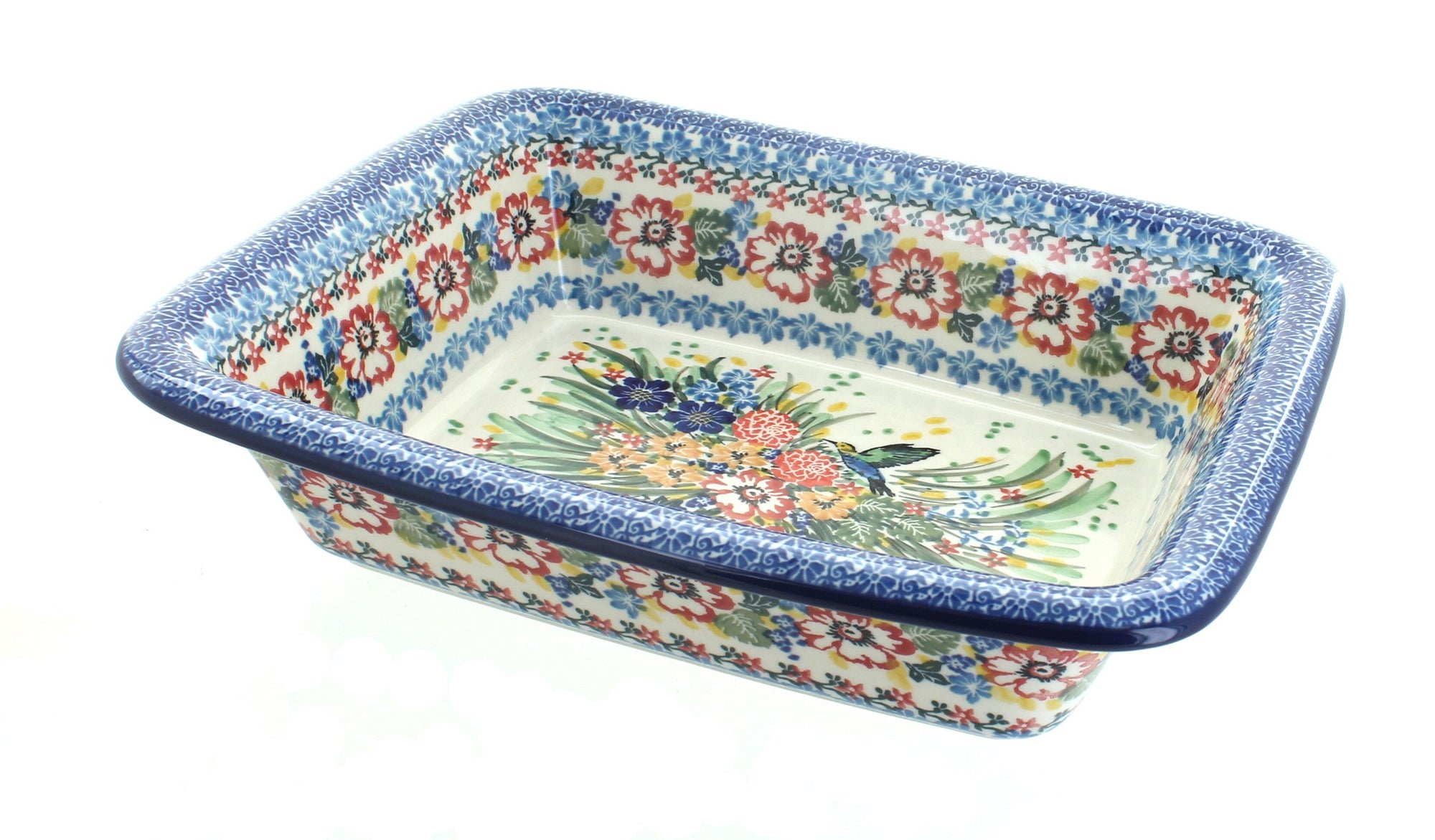 Ceramika Artystyczna Hummingbird Small Bakeware — Polish Pottery