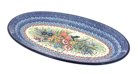 Ceramika Artystyczna Hummingbird Large Serving Piece — Polish Pottery