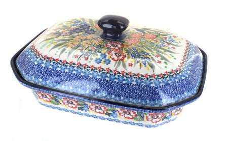 Ceramika Artystyczna Hummingbird Large Bakeware — Polish Pottery
