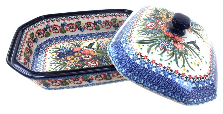 Ceramika Artystyczna Hummingbird Large Bakeware — Polish Pottery