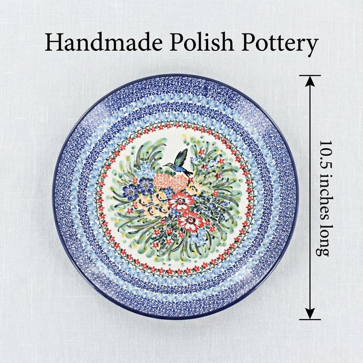 Detail image of Ceramika Artystyczna Hummingbird Dining Plates & Bowls — Polish Pottery