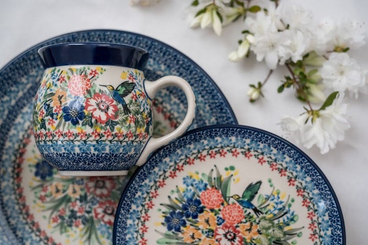 Ceramika Artystyczna Hummingbird Dining Plates & Bowls — Polish Pottery