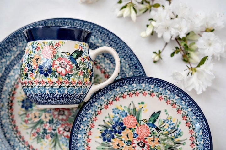 Ceramika Artystyczna Hummingbird Mug — Polish Pottery