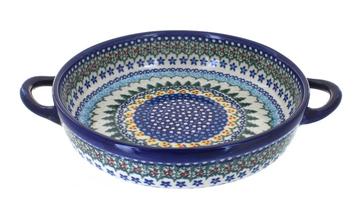 Vena Holiday Pine Small Bakeware — Polish Pottery
