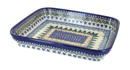 Vena Holiday Pine Small Bakeware — Polish Pottery