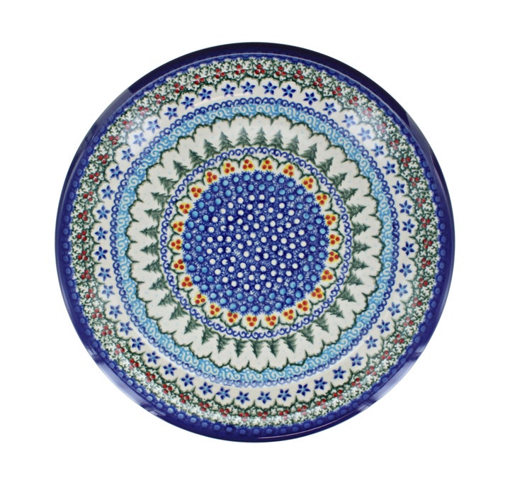 Vena Holiday Pine Dining Plates & Bowls — Polish Pottery