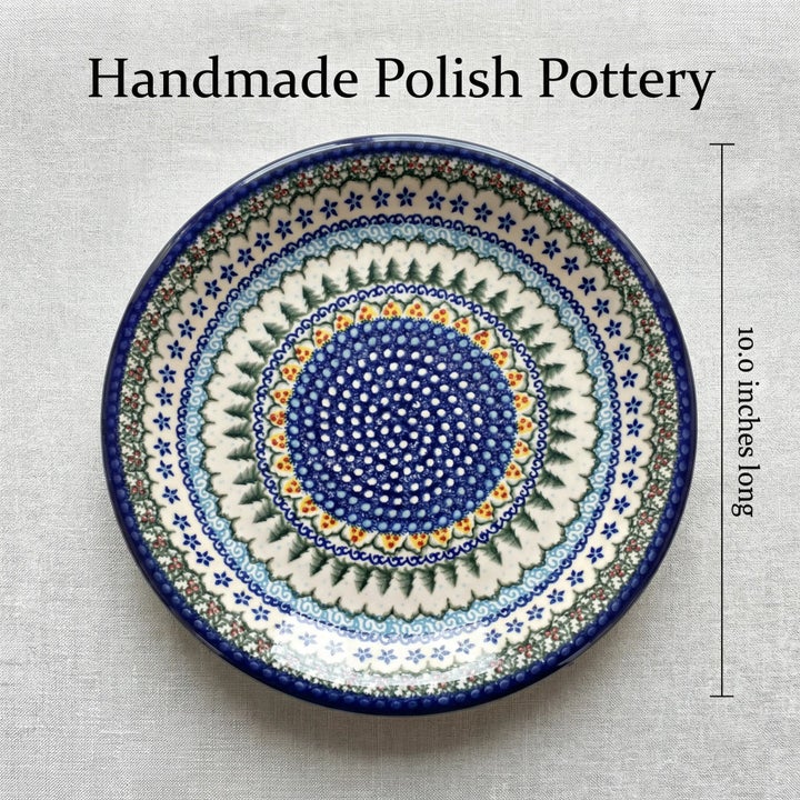 Vena Holiday Pine Dining Plates & Bowls — Polish Pottery