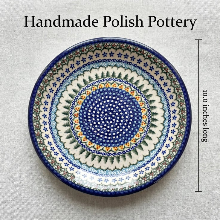 Detail image of Vena Holiday Pine Dining Plates & Bowls — Polish Pottery