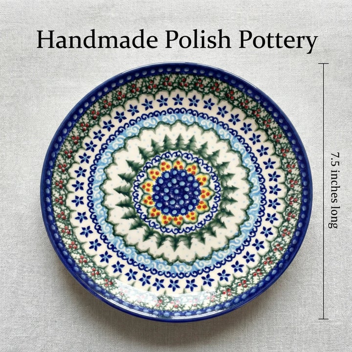 Vena Holiday Pine Dining Plates & Bowls — Polish Pottery