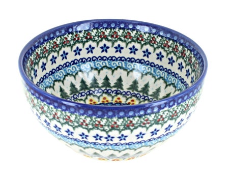 Vena Holiday Pine Dining Plates & Bowls — Polish Pottery