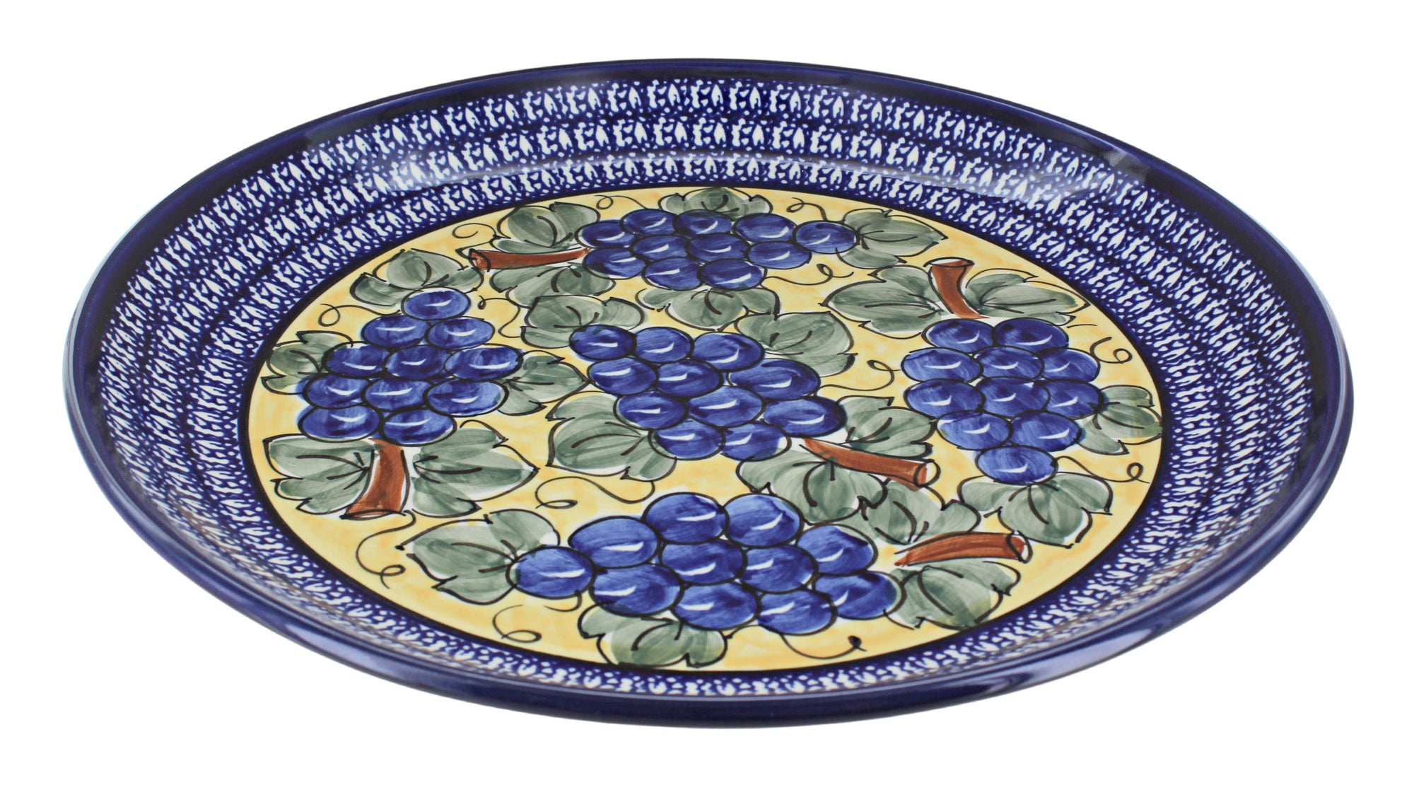 Zaklady Grapes Large Serving Piece — Polish Pottery