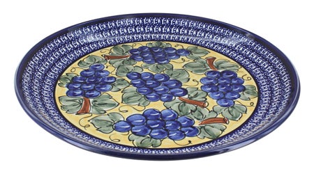 Zaklady Grapes Large Serving Piece — Polish Pottery