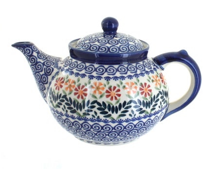 Manufaktura Garden Bouquet Teapot — Polish Pottery