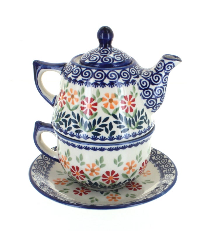 Manufaktura Garden Bouquet Teapot — Polish Pottery