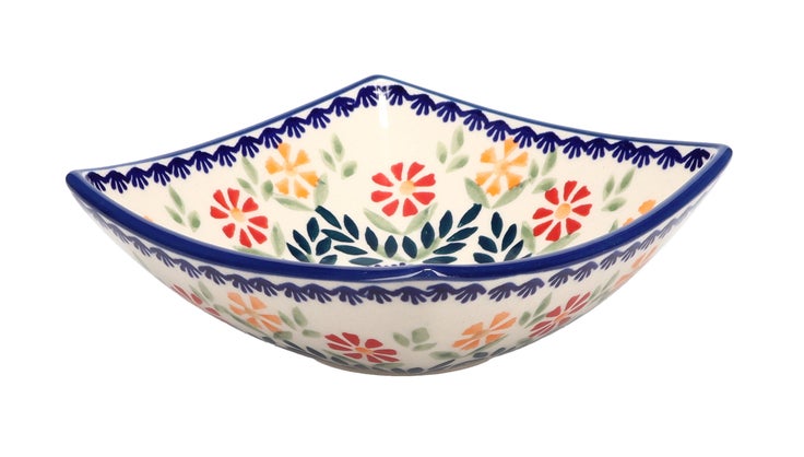 Detail image of Manufaktura Garden Bouquet Petite Bowl/Dish — Polish Pottery