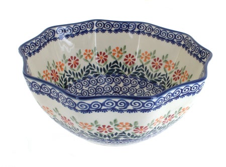 Manufaktura Garden Bouquet Small Serving Piece — Polish Pottery