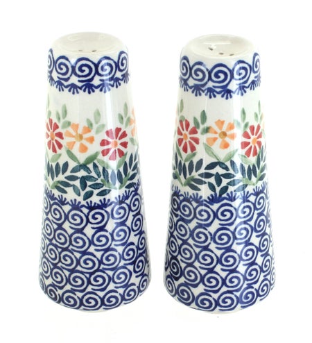 Manufaktura Garden Bouquet Salt & Pepper Shaker — Polish Pottery