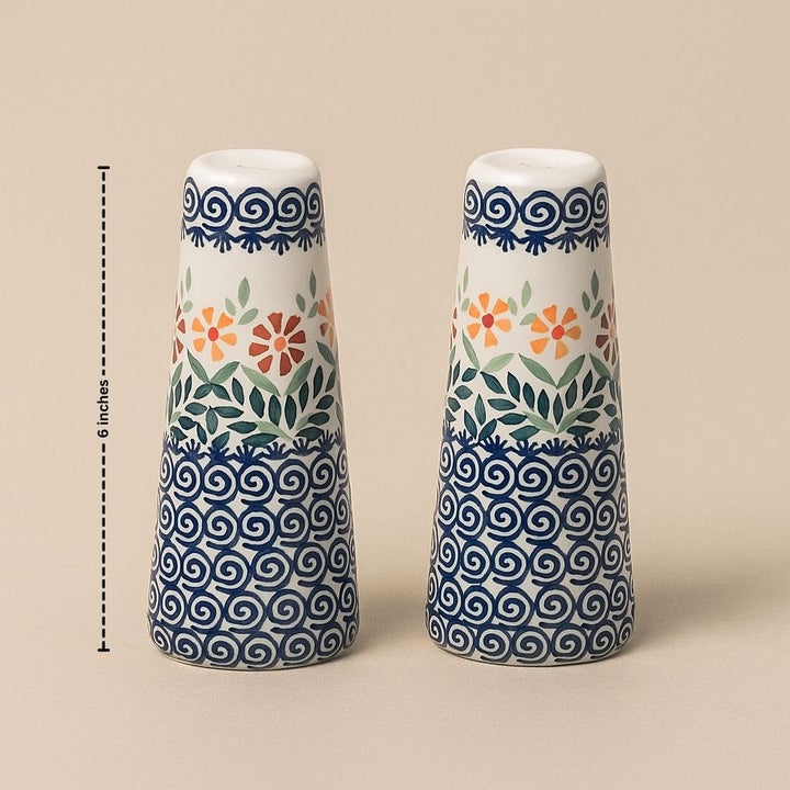 Manufaktura Garden Bouquet Salt & Pepper Shaker — Polish Pottery