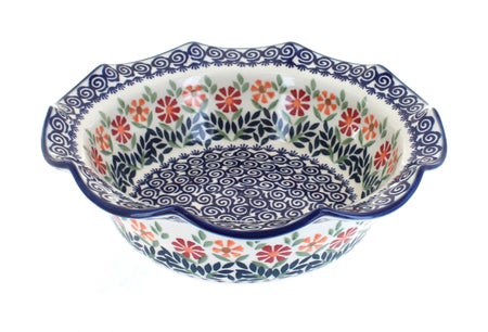 Manufaktura Garden Bouquet Medium Serving Piece — Polish Pottery