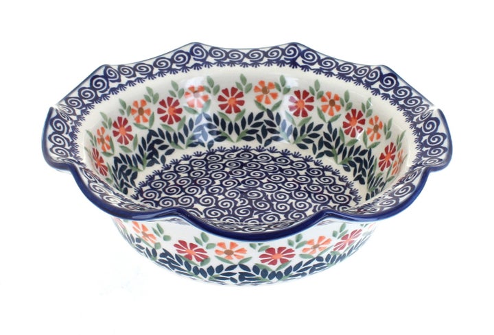 Manufaktura Garden Bouquet Medium Serving Piece — Polish Pottery