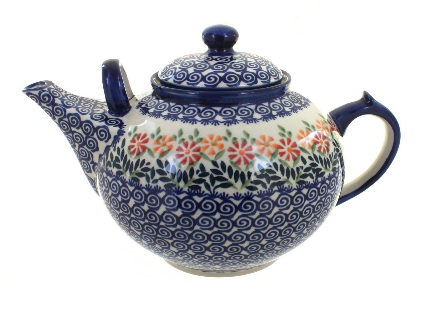Manufaktura Garden Bouquet Teapot — Polish Pottery