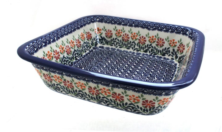 Manufaktura Garden Bouquet Large Bakeware — Polish Pottery