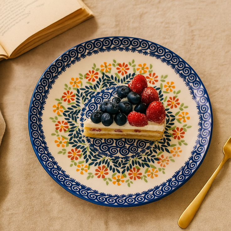 Detail image of Manufaktura Garden Bouquet Dining Plates & Bowls — Polish Pottery