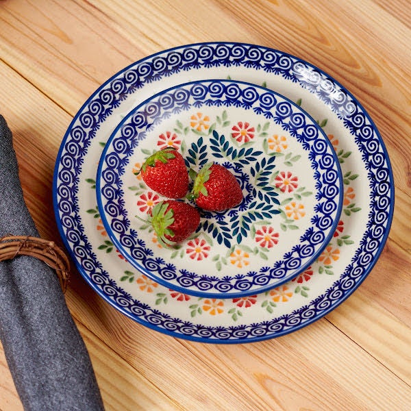 Manufaktura Garden Bouquet Dining Plates & Bowls — Polish Pottery