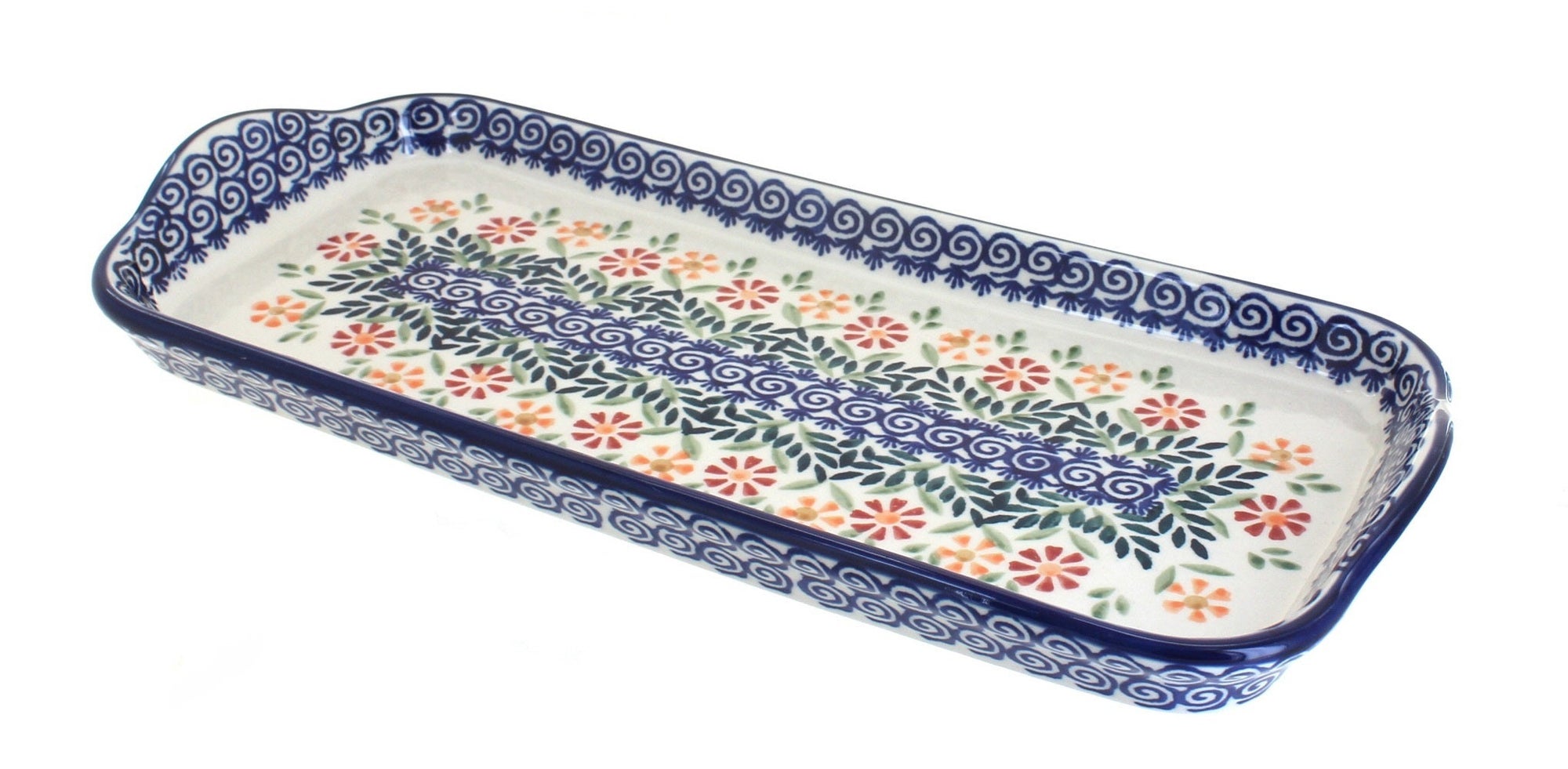 Manufaktura Garden Bouquet Medium Serving Piece — Polish Pottery