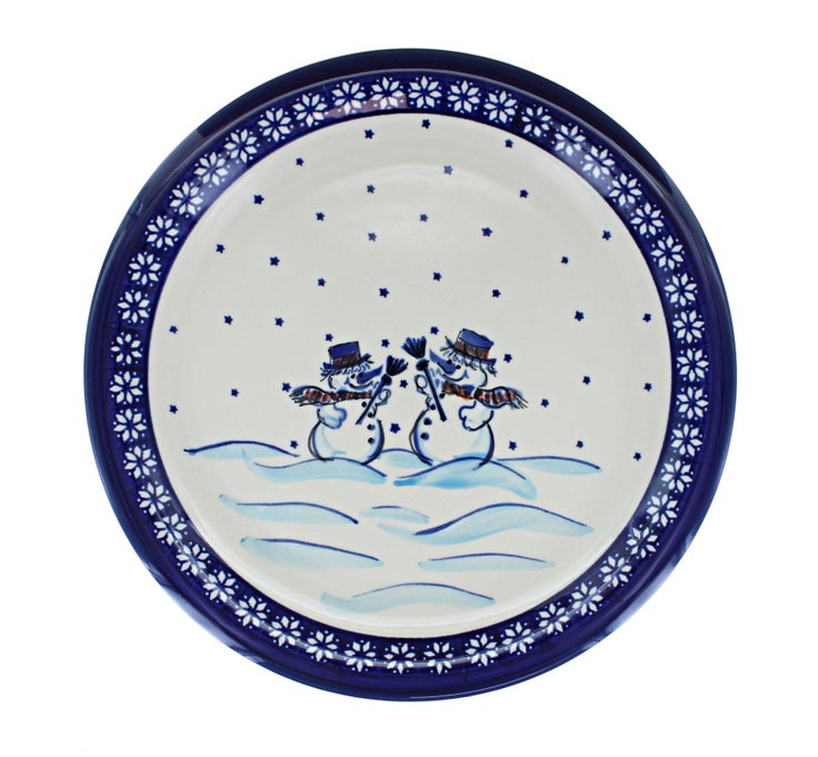 Detail image of Zaklady Frosty Friend Dining Plates & Bowls — Polish Pottery