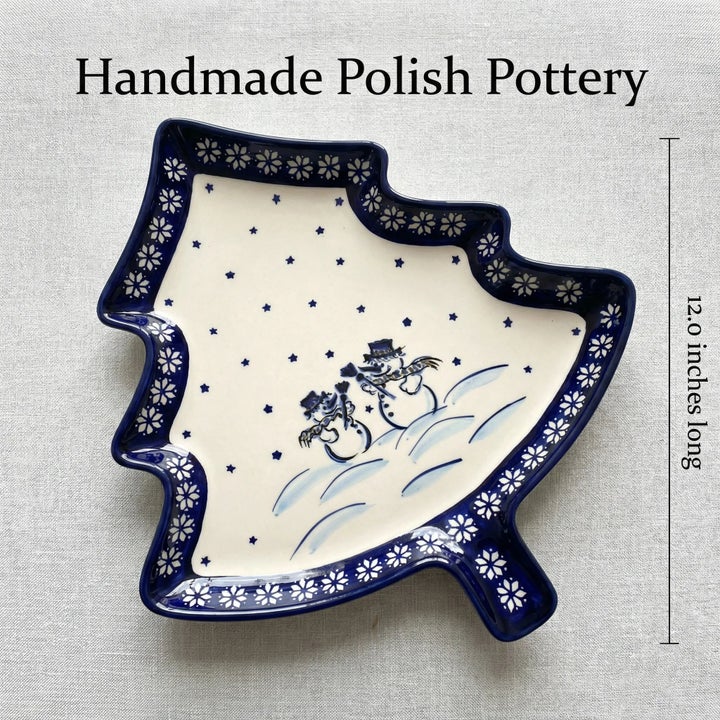 Zaklady Frosty Friend Medium Serving Piece — Polish Pottery