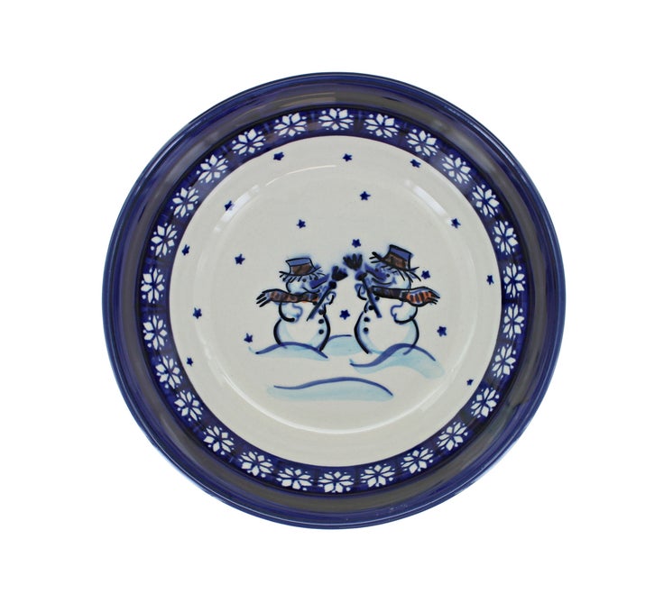 Detail image of Zaklady Frosty Friend Dining Plates & Bowls — Polish Pottery