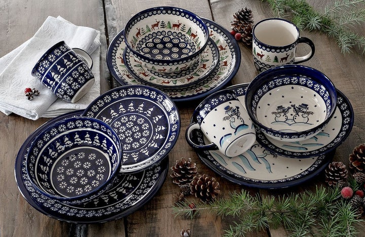 Zaklady Frosty Friend Dining Plates & Bowls — Polish Pottery