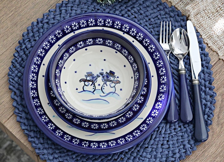 Zaklady Frosty Friend Dining Plates & Bowls — Polish Pottery