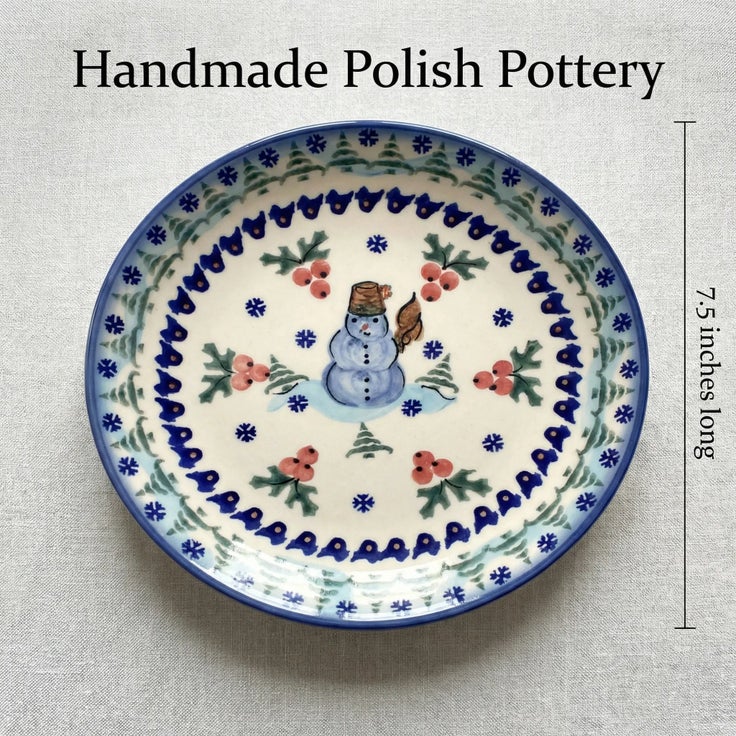 Detail image of WR Unikat Frosty Duo Dining Plates & Bowls — Polish Pottery