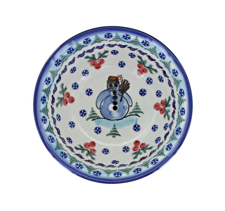 Detail image of WR Unikat Frosty Duo Dining Plates & Bowls — Polish Pottery