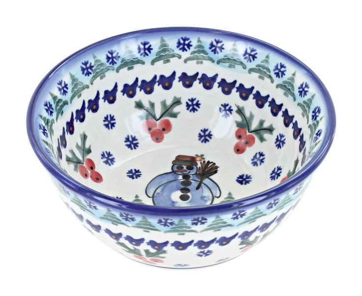 Detail image of WR Unikat Frosty Duo Dining Plates & Bowls — Polish Pottery