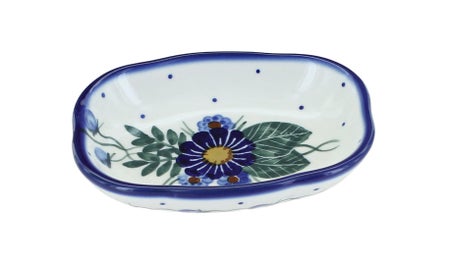 WR Unikat Forget Me Not Bathroom Accessories — Polish Pottery