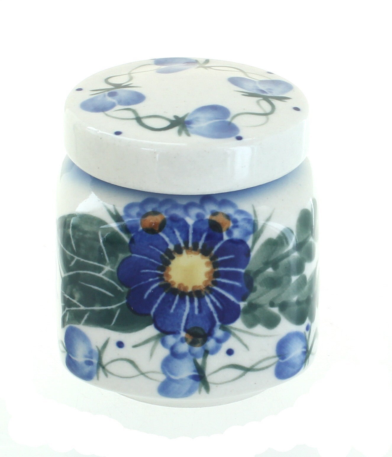 WR Unikat Forget Me Not Counter Storage — Polish Pottery