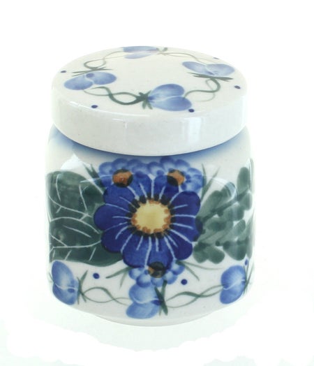 WR Unikat Forget Me Not Counter Storage — Polish Pottery